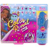 Barbie Colour Reveal Peel Unicorn Doll With 25 Accessories Toy Gift For Kids