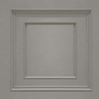 Belgravia Decor Amara Panel Silver Wallpaper 10m x 53cm, Silver