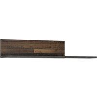 Furniture To Go Brooklyn Shelf In Walnut And Dark Matera Grey, Brown