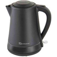 SQ Professional 9321 Eleganto 1.7L S/Steel Jug Kettle Black, Black