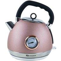SQ Professional 9175 Epoque 1.8L Stainless Steel Electric Kettle - Pink, Pink