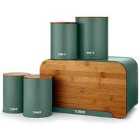 Tower Scandi 5 Piece Storage Set - Jade, Green