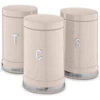 Tower Belle Set Of 3 Canisters - Chantilly, Cream
