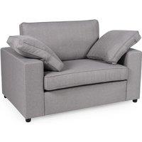 Heartlands Furniture Alton Silver Fabric Armchair And 2 Seater Sofa Set