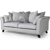 Heartlands Furniture Linton Fabric 3 Seater Sofa Grey