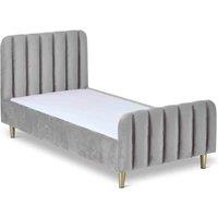 Obaby Gatsby Toddler Bed Velvet Grey, Grey