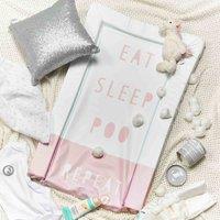 Obaby Changing Mat Eat Sleep Repeat Pink, Multi