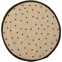Interiors by PH Kids Round Spot Rug, Black