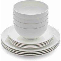 Royal Worcester Serendipity 12 Piece Dinner Set Boxed Set, White