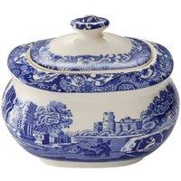 Spode Blue Italian Sugar Box 0.25L Single, Blue