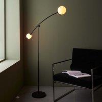 Ensora Lighting Silhouette 2Lt Floor Lamp, Black