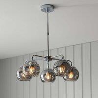 Ensora Lighting Harley 5 Light Pendant, Grey