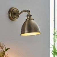 Ensora Lighting Bailey 1 Light Wall Light, Gold
