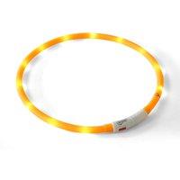 Zoon Flash & Go Rechargeable 'see-dog' Ring - M L, Orange