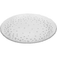Transparent Glass Plate With Textured Star, Silver
