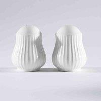 Carnaby Chelsea Salt & Pepper Set Linen, White