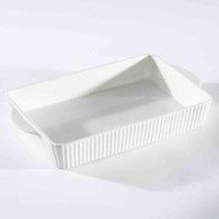 Carnaby Chelsea 14 Inch Rectangular Roaster, White