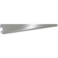 Rothley Twin Slot Shelving Kit In Krome 8 Inch Brackets And 63 Inch Uprights, Silver