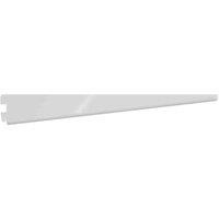 Rothley Twin Slot Shelving Kit In White 12 Inch Brackets And 48 Inch Uprights, White