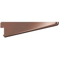 Rothley Twin Slot Shelving Kit In Antique Copper 4 Inch Brackets And 48 Inch Uprights, Brown