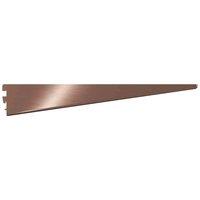 Rothley Twin Slot Shelving Kit In Antique Copper 10 Inch Brackets And 78 Inch Uprights, Brown