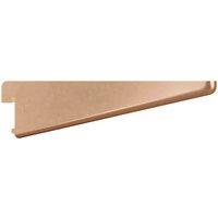 Rothley Twin Slot Shelving Kit In Bright Copper 4 Inch Brackets And 48 Inch Uprights, Brown