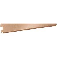 Rothley Twin Slot Shelving Kit In Bright Copper 8 Inch Brackets And 78 Inch Uprights, Brown