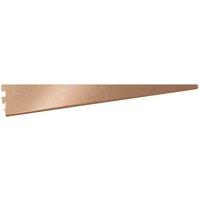 Rothley Twin Slot Shelving Kit In Bright Copper 10 Inch Brackets And 63 Inch Uprights, Brown