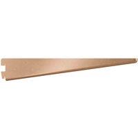 Rothley Twin Slot Shelving Kit In Bright Copper 12 Inch Brackets And 63 Inch Uprights, Brown