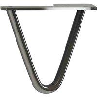 Rothley 100Mm 2 Pin Hairpin Leg Gun Metal Set Of 4