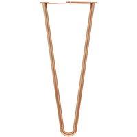 Rothley 350Mm 2 Pin Hairpin Leg Polished Copper Set Of 4
