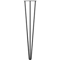 Rothley 710Mm 3 Pin Hairpin Leg Matt Black Set Of 2