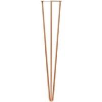 Rothley 710Mm 3 Pin Hairpin Leg Polished Copper Set Of 2