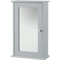 LPD Furniture Alaska Mirrored Wall Cabinet Grey, Grey
