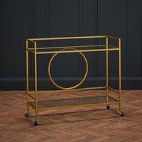 LPD Furniture Gatsby Drinks Trolley, Gold