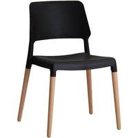 LPD Furniture Set Of 2 Riva Dining Chairs Black, Black