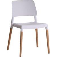 LPD Furniture Set Of 2 Riva Dining Chairs White, White