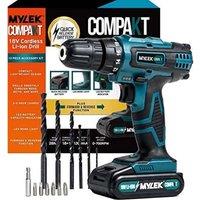 Mylek 18V Cordless Drill Driver Set