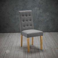 LPD Furniture Set Of 2 Roma Dining Chairs Grey