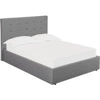LPD Furniture Lucca Double Ottoman Lift Bed Grey, Grey