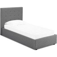 LPD Furniture Lucca Single Ottoman Lift Bed Grey, Grey