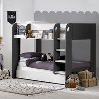 Julian Bowen Mars Bunk And Underbed Charcoal And White, White