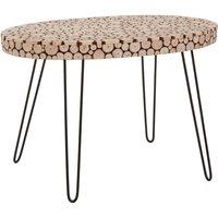 Interiors By Ph Wood Disc Oval Table, Black