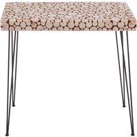 Interiors By Ph Wood Disc Console Table, Black