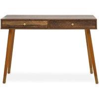 Interiors By Ph 2 Drawer Console Table Wood Veneer, Brown