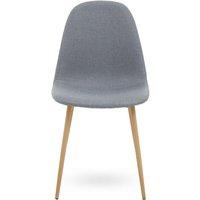 Interiors By Ph Dining Chair With Ash Wood Legs, Grey