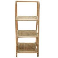 Interiors By Ph Three Tier Rattan Shelf Unit, Brown