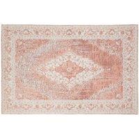 Interiors By Ph Small Pink Jacquard Woven Rug, Pink