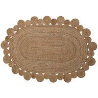 Interiors By Ph Concentric Border Jute Rug, Brown