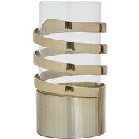 Interiors By Ph Small Spiral Hurricane Candle Holder, Gold